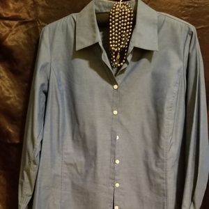 Blue Liz Claiborne blouse petite